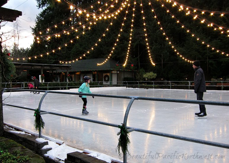 December also brings a refrigerated ice rink. Skates can be rented.