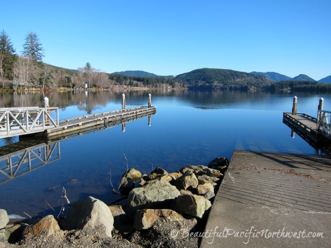 Public access to Lake Pleasant in Beaver WA, 9 miles north of Forks WA