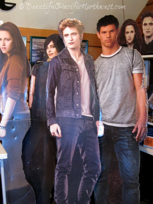 Lifesize Twilight Character Cutouts - take your photo with one or all at the Forks Chamber of Commerce!