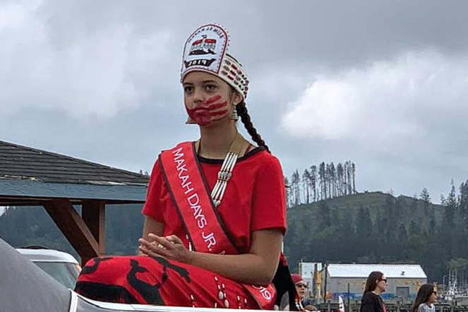 Makah Days Princess rides in Makah Days parade, August 2019