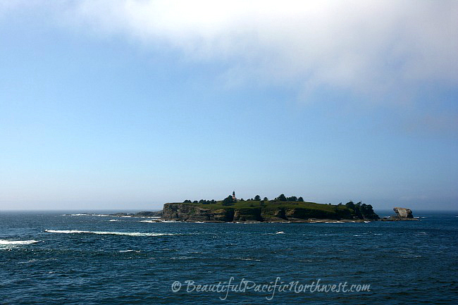 Tatoosh Lighthouse guards the tip of Cape Flattery WA from the vantage point of Tatoosh Island. Tatoosh Lighthouse guards the tip of Cape Flattery WA from the vantage point of Tatoosh Island.